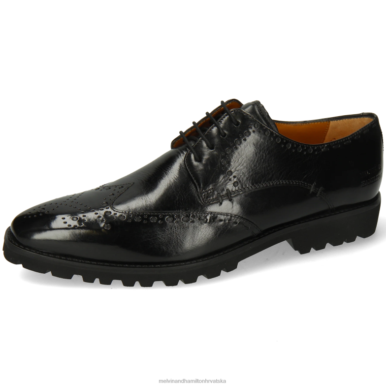 emil 10 muškarci Melvin & Hamilton crno 22DJH383 cipele za derbi emil 10 muškarci Melvin & Hamilton crno 22DJH383 cipele za derbi